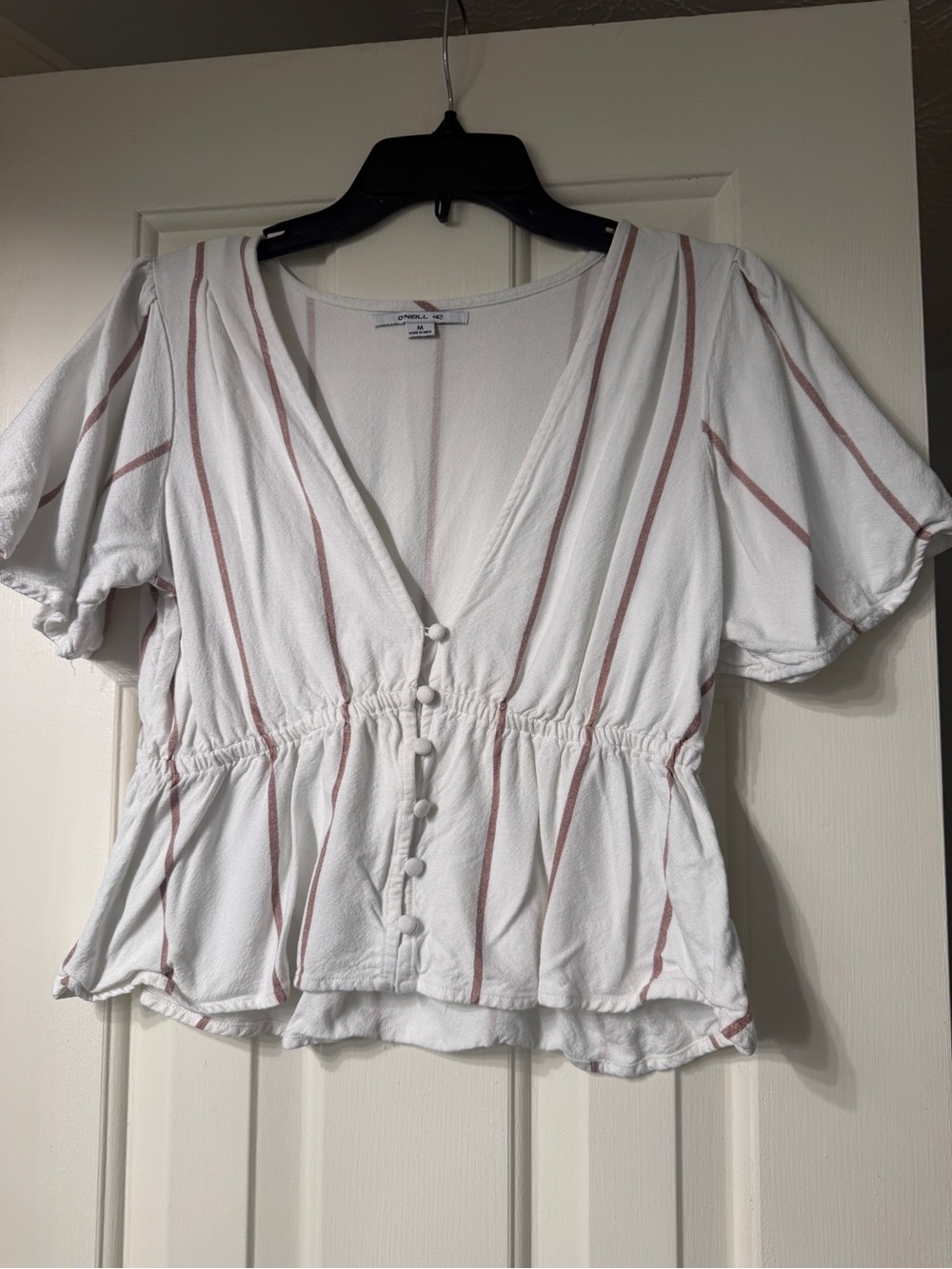 O'Neill Wes Strip Top Women's M
White Cottagecore Peasant
Beach Coastal Vacation - Picture 2 of 9